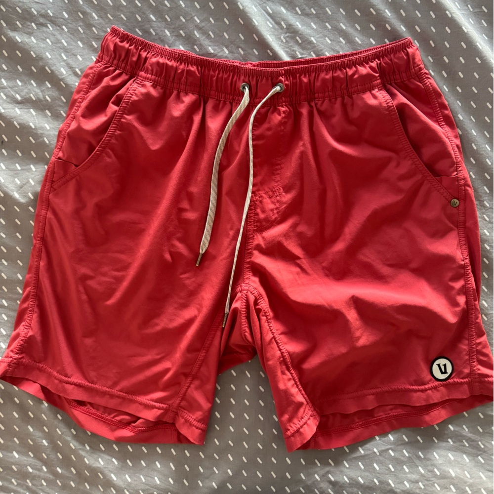 Vuori Red Athletic Shorts